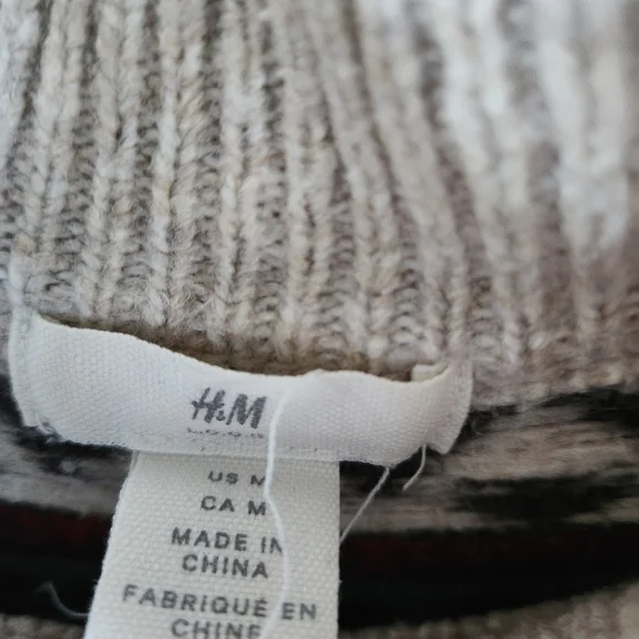 Beige Patterned Sweater Women - Picture 3 of 8